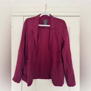 Aritzia Talula Burgundy Deep Red Blazer size 4